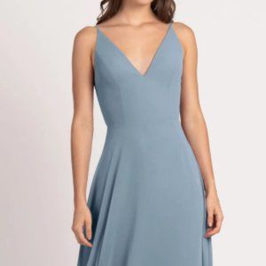 Jenny Yoo 'Dani' Dress - Blue Bell Chiffon, Sz4